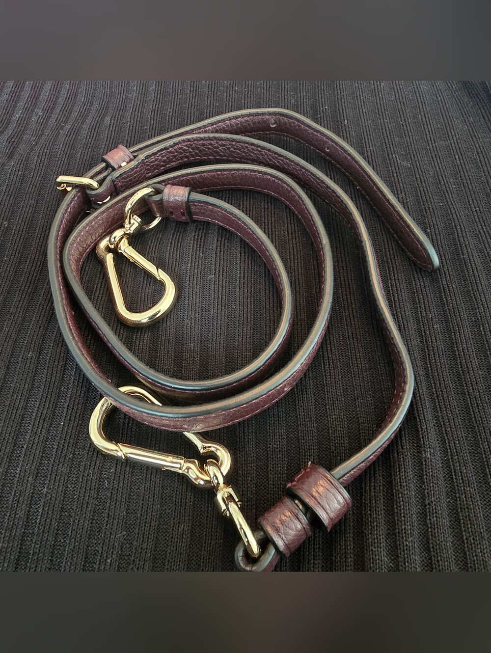 Authentic Coach Oxblood/Cordovan Leather Shoulder Bag Replacement Strap